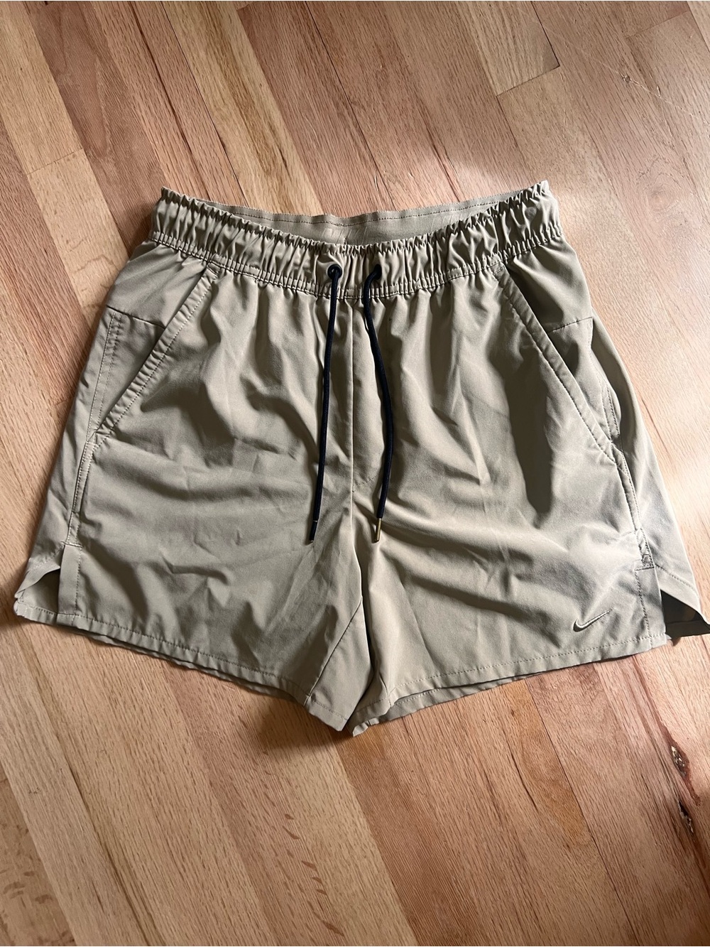 Nike Men’s Beige Athletic Drawstring Shorts